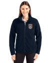 San Diego FC Cutter & Buck Cascade Eco Fleece Womens Full Zip Jacket Navy Blue Front Thumbnail Image