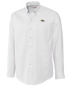 Baltimore Ravens Cutter & Buck Epic Easy Care Nailshead Mens Big and Tall Long Sleeve Dress Shirt White Mannequin Thumbnail Image