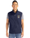 San Diego FC Cutter & Buck Charter Eco Recycled Mens Full-Zip Vest Navy Blue Front Thumbnail Image