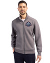 UConn Huskies 2025 NCAA Women's Basketball National Champions Cutter & Buck Roam Epic Versatility Recycled Full Zip Mens Jacket Elemental Grey Front Thumbnail Image