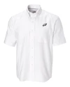 Philadelphia Eagles Cutter & Buck Epic Easy Care Nailshead Mens Big and Tall Short Sleeve Dress Shirt White Mannequin Thumbnail Image