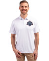 UConn Huskies 2025 NCAA Women's Basketball National Champions Cutter & Buck Forge Eco Stretch Recycled Mens Polo White Front Thumbnail Image