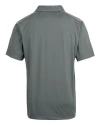 GA Tech Yellow Jackets College Vault Cutter & Buck Prospect Eco Textured Stretch Recycled Mens Big & Tall Polo Elemental Grey Mannequin Back Thumbnail Image