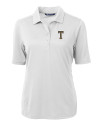 GA Tech Yellow Jackets College Vault Cutter & Buck Virtue Eco Pique Recycled Womens Polo White Mannequin Thumbnail Image