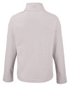 GA Tech Yellow Jackets College Vault Cutter & Buck Hunts Point Eco Textured Fleece Recycled Womens Snap Pullover Polished Medium Gray Mannequin Back Thumbnail Image