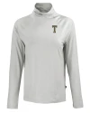 GA Tech Yellow Jackets College Vault Cutter & Buck Coastline Epic Comfort Recycled Womens Funnel Neck CONCRETE Mannequin Thumbnail Image