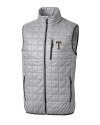 GA Tech Yellow Jackets College Vault Cutter & Buck Rainier PrimaLoft® Mens Eco Insulated Full Zip Puffer Vest Polished Medium Gray Mannequin Thumbnail Image