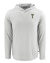 GA Tech Yellow Jackets College Vault Cutter & Buck Coastline Epic Comfort Recycled Mens Hooded Shirt CONCRETE Mannequin Thumbnail Image