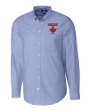 Toronto Blue Jays City Connect Cutter & Buck Stretch Oxford Mens Long Sleeve Dress Shirt French Blue Mannequin Thumbnail Image