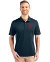 View image 4: Toronto Blue Jays City Connect Cutter & Buck Prospect Recycled Featherlight Stretch Mens Polo Navy Blue Front