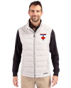 Toronto Blue Jays City Connect Cutter & Buck Evoke Hybrid Softshell Recycled Mens Full Zip Vest CONCRETE Front Thumbnail Image