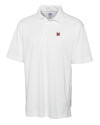 Miami University RedHawks - Cutter & Buck Genre Textured Solid Mens Polo White Mannequin Thumbnail Image