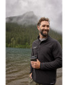 View image 5: Cutter & Buck Woodland Recycled Fleece Mens Snap Pullover Black Lifestyle 1