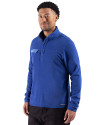 View image 29: Cutter & Buck Woodland Recycled Fleece Mens Snap Pullover Tour Blue Side