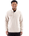 View image 33: Cutter & Buck Woodland Recycled Fleece Mens Snap Pullover Wheat Front