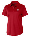 Women's Golf Day Cutter & Buck Prospect Eco Textured Stretch Recycled Womens Short Sleeve Polo RD_MANN_HG 1 Thumbnail Image