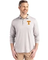 Tennessee Volunteers Cutter & Buck Coastline Epic Comfort Recycled Mens Long Sleeve Polo CONCRETE Front Thumbnail Image