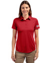Patriotic Cutter & Buck Prospect Eco Textured Stretch Recycled Womens Short Sleeve Polo CDR_MANN_HG 1 Thumbnail Image
