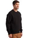 LSU Tigers Alumni Cutter & Buck Roam Epic Versatility Recycled Crew Neck Mens Pullover Black Side Thumbnail Image