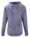Auburn Tigers Alumni Cutter & Buck Adapt Knit Recycled Womens Heathered Hooded Pullover Navy Blue Heather Mannequin Back Thumbnail Image