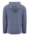 Penn State Nittany Lions Alumni Cutter & Buck Adapt Knit Recycled Mens Heathered Hooded Pullover Navy Blue Heather Mannequin Back Thumbnail Image