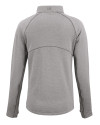 Nebraska Cornhuskers Alumni Cutter & Buck Peshastin Fleece Recycled Womens Full Zip Jacket Elemental Grey Heather Mannequin Back Thumbnail Image