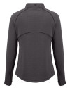 Arkansas Razorbacks Alumni Cutter & Buck Peshastin Fleece Recycled Womens Full Zip Jacket Black Heather Mannequin Back Thumbnail Image