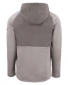 Auburn Tigers Alumni Cutter & Buck Peshastin Fleece Recycled Mens Hybrid Jacket Elemental Grey Heather Mannequin Back Thumbnail Image