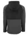 Missouri Tigers Alumni Cutter & Buck Peshastin Fleece Recycled Mens Hybrid Jacket Black Heather Mannequin Back Thumbnail Image
