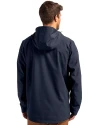 Syracuse Orange College Vault Cutter & Buck Camano Everyday Stretch Recycled Mens Water Resistant Jacket Navy Blue Back Thumbnail Image