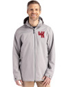 Western Kentucky Hilltoppers College Vault Cutter & Buck Camano Everyday Stretch Recycled Mens Water Resistant Jacket Polished Medium Gray Front Thumbnail Image