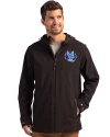 Air Force Falcons College Vault Cutter & Buck Camano Everyday Stretch Recycled Mens Water Resistant Jacket Black Front Thumbnail Image