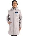 Old Dominion Monarchs College Vault Cutter & Buck Camano Everyday Stretch Recycled Womens Water Resistant Jacket Polished Medium Gray Front Thumbnail Image