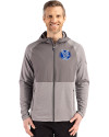 Air Force Falcons College Vault Cutter & Buck Peshastin Fleece Recycled Mens Hybrid Jacket Elemental Grey Heather Front Thumbnail Image