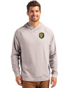 Southeastern Louisiana Lions Cutter & Buck Adapt Knit Recycled Mens Heathered Hooded Pullover Polished Heather Front Thumbnail Image
