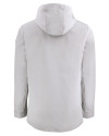 Brigham Young Cougars Cutter & Buck Camano Everyday Stretch Recycled Mens Water Resistant Jacket Polished Medium Gray Mannequin Back Thumbnail Image