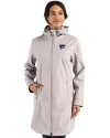 Kansas State Wildcats Cutter & Buck Camano Everyday Stretch Recycled Womens Water Resistant Jacket Polished Medium Gray Front Thumbnail Image