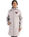 Lamar Cardinals Cutter & Buck Camano Everyday Stretch Recycled Womens Water Resistant Jacket Polished Medium Gray Front Thumbnail Image