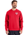 SMU Mustangs Cutter & Buck Roam Epic Versatility Recycled Crew Neck Mens Pullover Red Front Thumbnail Image