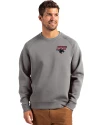 Clark Atlanta Panthers Cutter & Buck Roam Epic Versatility Recycled Crew Neck Mens Pullover Elemental Grey Front Thumbnail Image