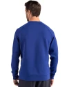 Fort Valley State Wildcats Cutter & Buck Roam Epic Versatility Recycled Crew Neck Mens Pullover Tour Blue Back Thumbnail Image