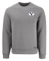 Brigham Young Cougars Cutter & Buck Roam Epic Versatility Recycled Crew Neck Mens Pullover Elemental Grey Mannequin Thumbnail Image