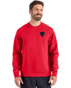 DePaul Blue Demons Cutter & Buck Roam Epic Versatility Recycled Crew Neck Mens Pullover Red Front Thumbnail Image