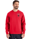 Louisville Cardinals Cutter & Buck Roam Epic Versatility Recycled Crew Neck Mens Pullover Red Front Thumbnail Image