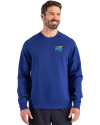 Middle Tennessee Blue Raiders Cutter & Buck Roam Epic Versatility Recycled Crew Neck Mens Pullover Tour Blue Front Thumbnail Image