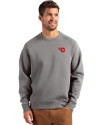 Dayton Flyers Cutter & Buck Roam Epic Versatility Recycled Crew Neck Mens Pullover Elemental Grey Front Thumbnail Image