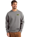 NDSU Bison Cutter & Buck Roam Epic Versatility Recycled Crew Neck Mens Pullover Elemental Grey Front Thumbnail Image