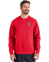 St Johns Red Storm Cutter & Buck Roam Epic Versatility Recycled Crew Neck Mens Pullover Red Front Thumbnail Image