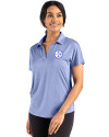 Pittsburgh Steelers Monochromatic Cutter & Buck Coastline Recycled Double Peached Womens Dolman Polo Hyacinth Front Thumbnail Image