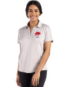 Buffalo Bills Historic Cutter & Buck Coastline Recycled Double Peached Womens Dolman Polo CONCRETE Front Thumbnail Image